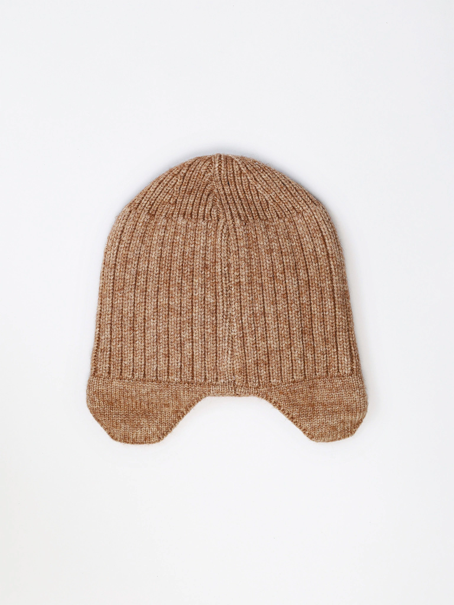 Шапка-ушанка из шерсти с акрилом с отворотом в ассортименте